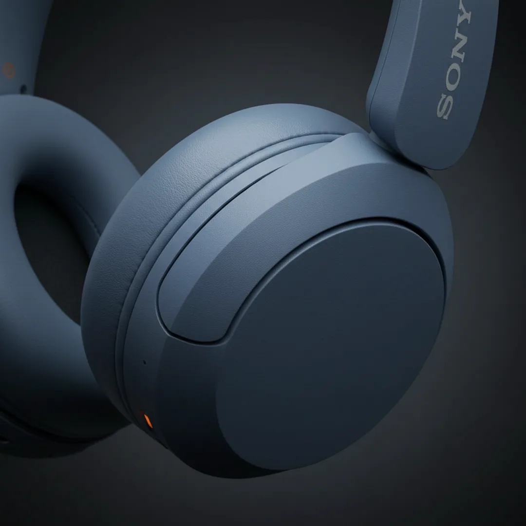 AI macro of headphones